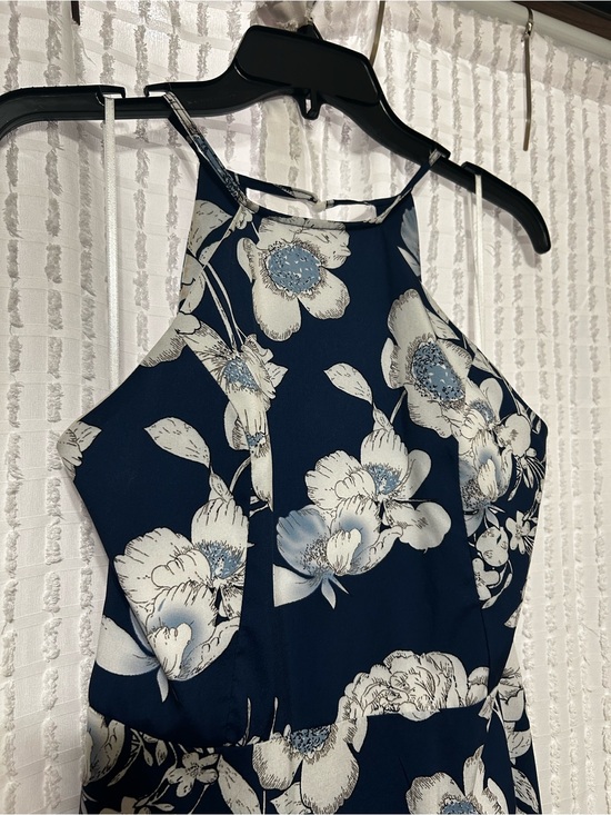SHEIN Dresses & Skirts - Women’s Medium Navy Blue Floral Halter Dress